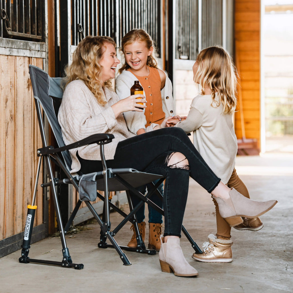 Patented Spring-Action RoadTrip Rocker - Choice 855 - Patented Spring-Action Rocking Chair for Camping Detail