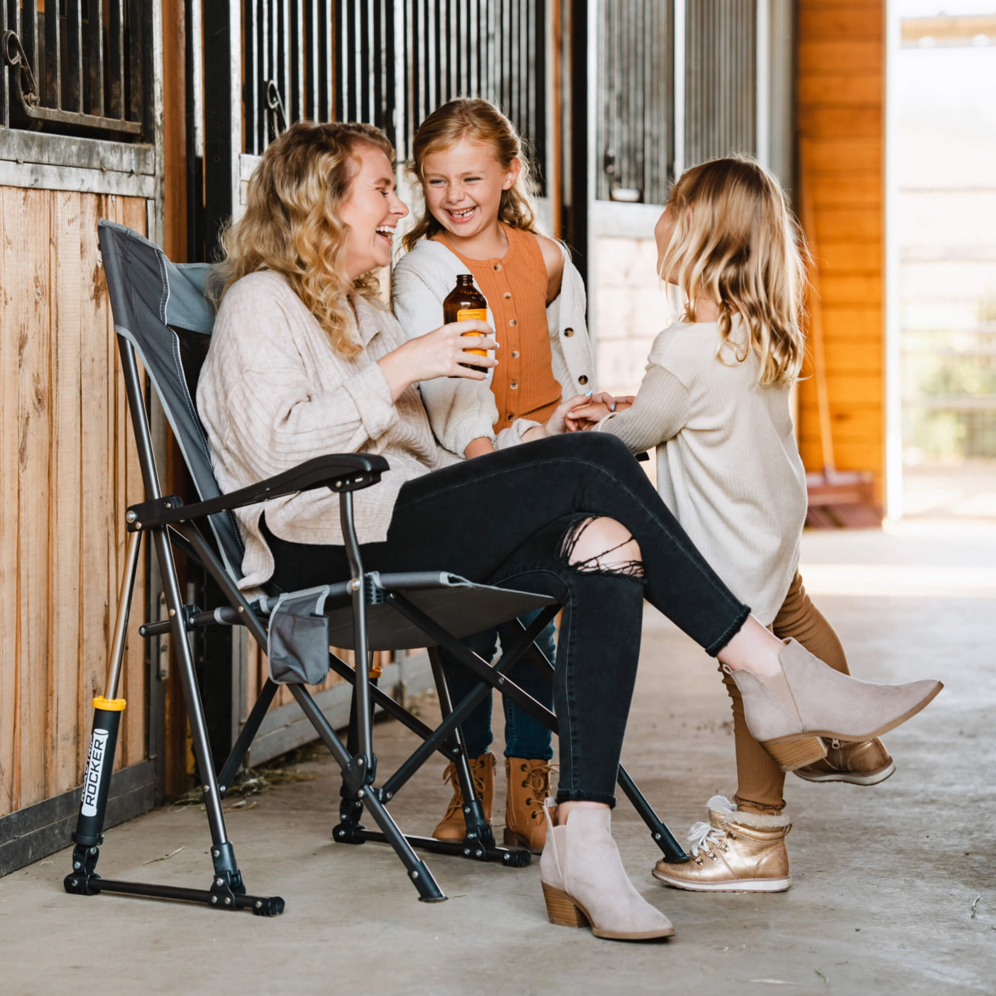 Patented Spring-Action RoadTrip Rocker - Choice 855 - Patented Spring-Action Rocking Chair for Camping Detail