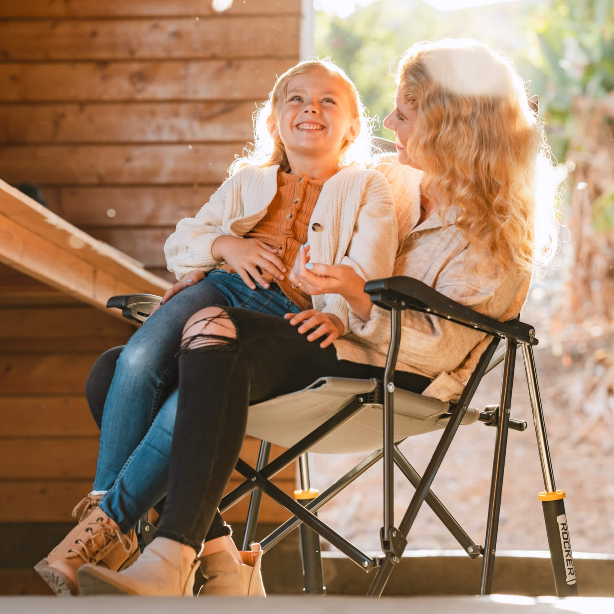 Patented Spring-Action RoadTrip Rocker - Choice 855 - Patented Spring-Action Rocking Chair for Camping Detail