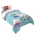 Fluffy Down Alternative Gabby's Dollhouse Kids Comforter and Pillowcase, 2-Piece Set, Twin/Full, Reversible - Luxurious Quilted Duvet Cover Set - Default Title