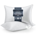 Orthopedic Support Goose Feather Pillows Queen Size Set of 2, Hotel Down Bed Pillow for Sleeping,Soft 600 TC Cotton Cover - Ergonomic Memory Foam Pillow for Neck Pain Support - Default Title