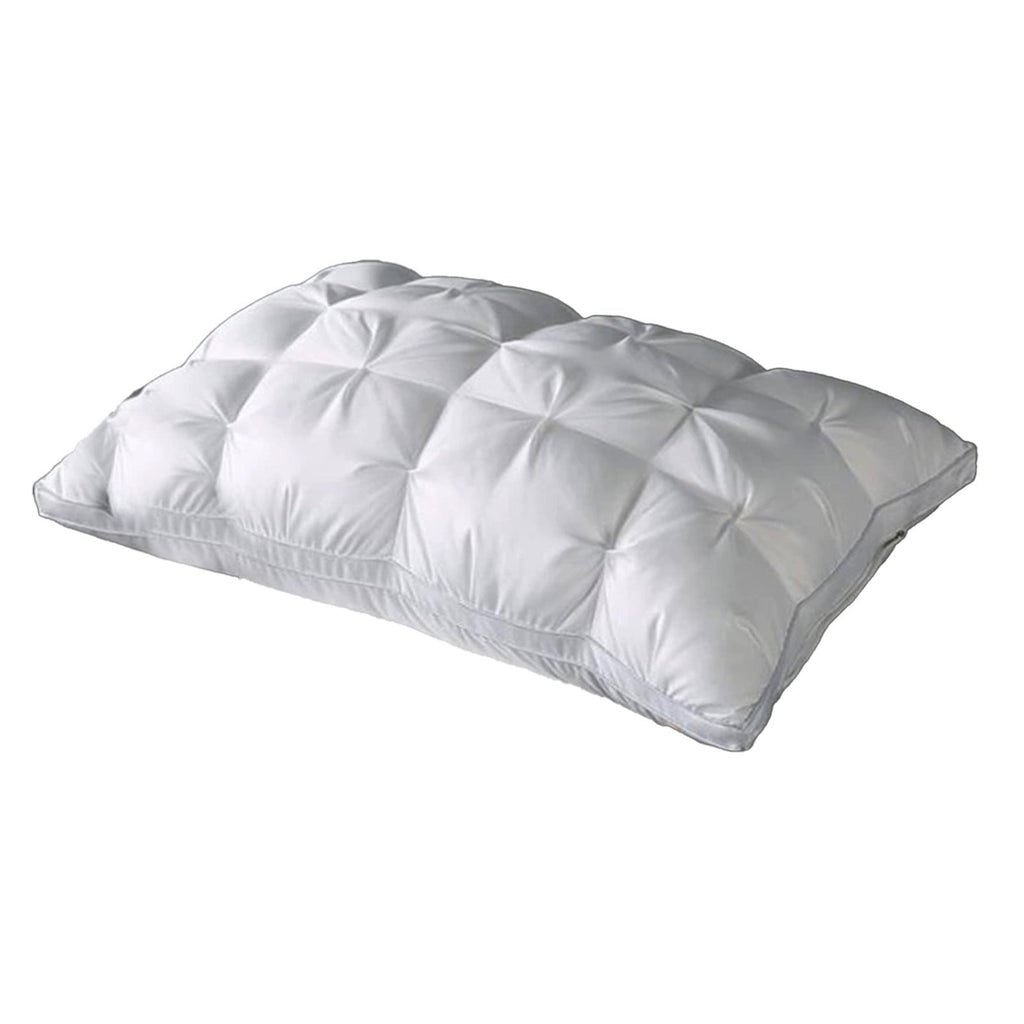 Fluffy Shredded Goose Down Pillow and Feather Pillows for Neck/Back/Side Sleepers, Premium Soft Down Fill Standard Size Pillow for Sl... - Ergonomic Memory Foam Pillow for Neck Pain Support - Default Title
