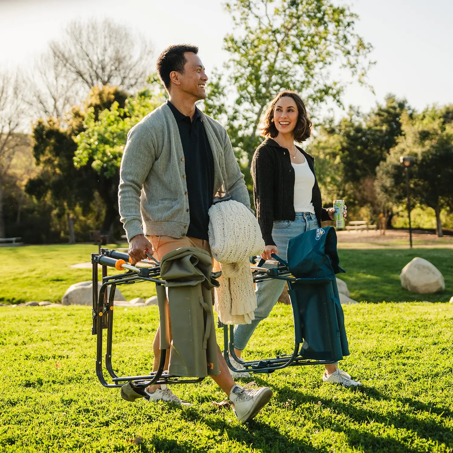 Smooth Motion Grab & Go Rocker - Choice 551 - Patented Spring-Action Rocking Chair for Camping Detail