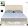 Cooling Sateen Grounding Sheets King Size,Earth Grounded Fitted Bed Sheet 10% Pure Silver Fiber + 90% Organic Cotton, Bed Grounding ... - Breathable Egyptian Cotton Flat & Fitted Sheets - Default Title