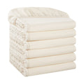 Premium Egyptian Cotton Brushed Microfiber Fitted Sheets - Bedding Essentials - Full - (6 Pack) Ivory - Cooling Hotel Quality Bedding Sheets and Pillowcases - Default Title