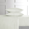 Ultra-Soft 4-Piece White Lyocell & Linen Blend Percale Bed Sheet Set, Queen - Breathable Egyptian Cotton Flat & Fitted Sheets - Default Title