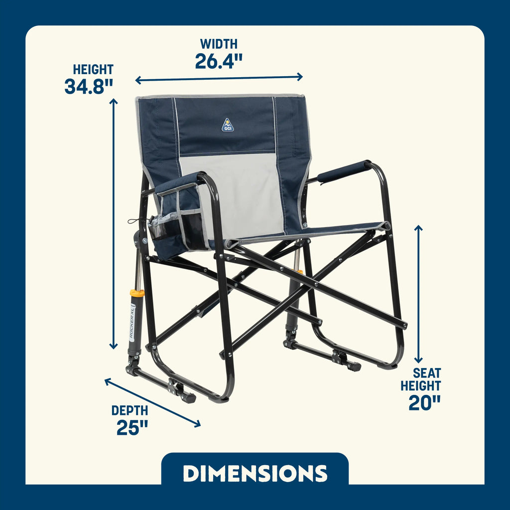 Patented Spring-Action Freestyle Rocker XL - Choice 552 - Heavy-Duty Kickback Rocker with Beverage Holder Detail