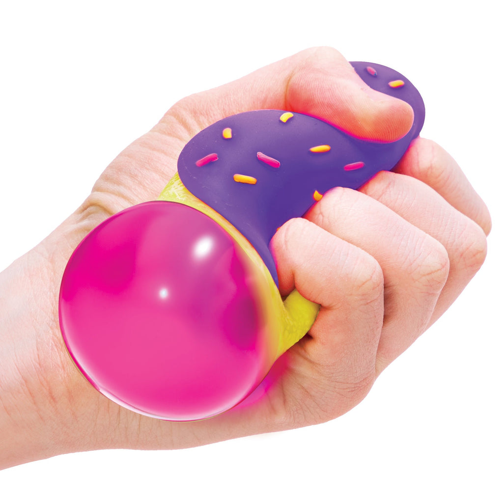 Deliciously Squishy Jelly Dohnut NeeDoh | Signature Seaside Lane - Fun Food Fidget Cookie Squishable Toy Detail