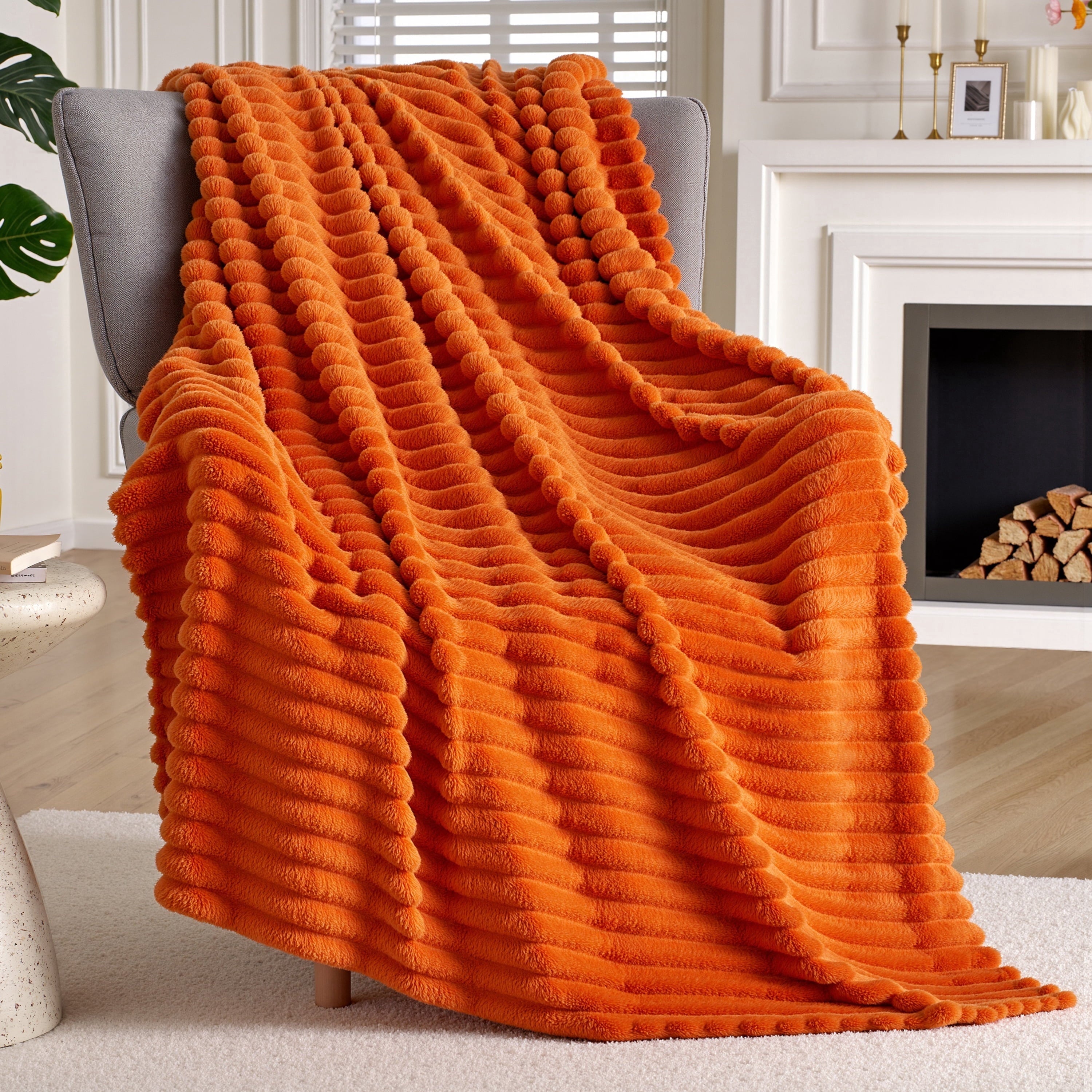 Lightweight Warm Throw Blanket for Couch,Bed,Sofa,Soft Throw Blanket Knitted,Gifts for Women Mom Girls,Throw Home Room Decor Aesthetic... - Luxury Knitted Decorative Throw Blanket with Fringes - Default Title