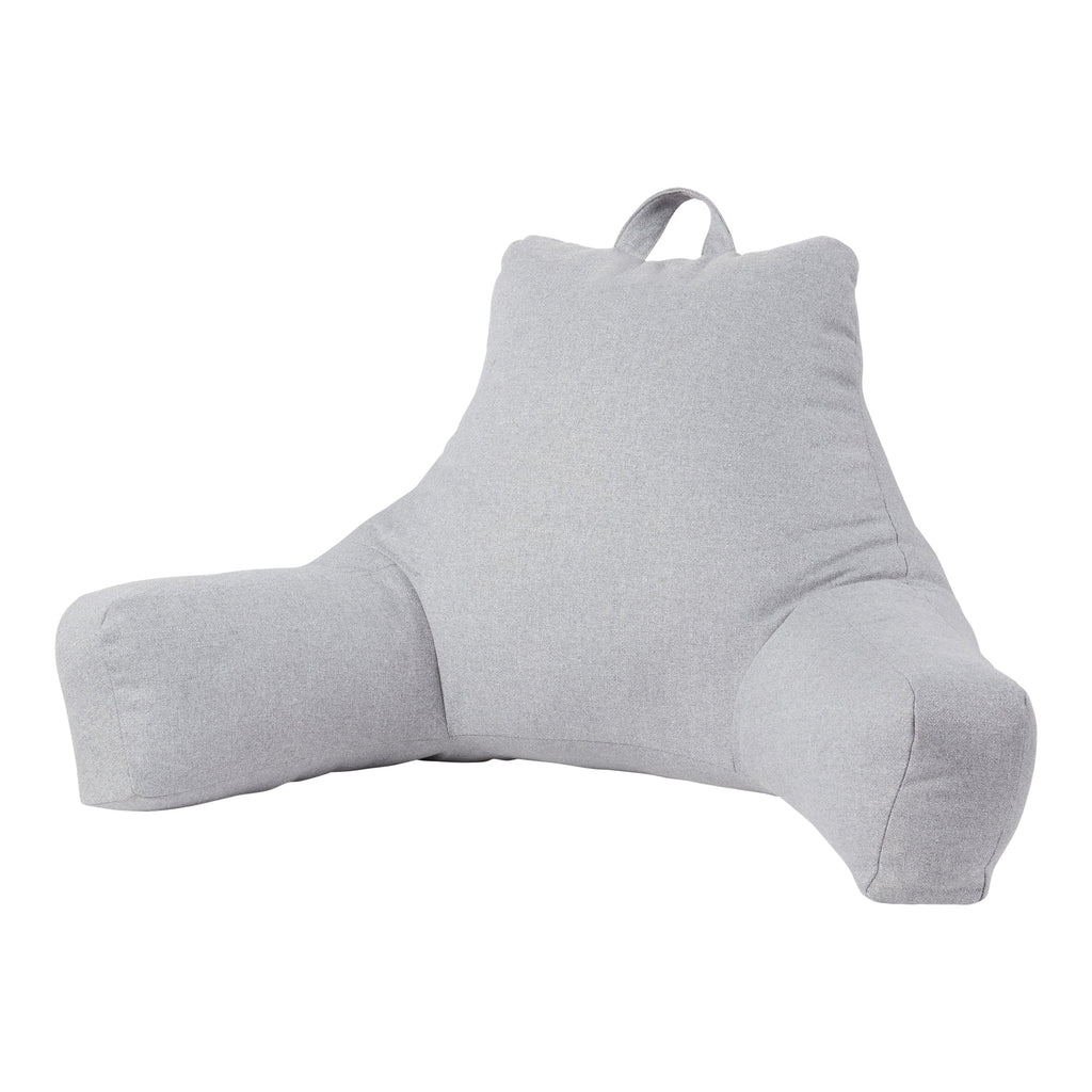 Ergonomic Memory Foam Jumbo Cement Gray Polyester Bed Rest Pillow - Ergonomic Memory Foam Pillow for Neck Pain Support - Default Title