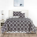 All-Season 4 Piece Geometric Twin Comforter Set - Polyester Filling Reversible Washable Comforter Set - All-Season Down Alternative Comforter Insert - Default Title