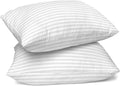 Decorative Plump King Bed Pillows Set of 2- Comfortable Breathable Bed Pillows for Sleeping (White, 20x36) - Hotel Quality Plush Sleeping Pillows - Default Title