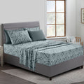 Wrinkle-Resistant Queen Bed Sheets Set - 6 Piece Brushed Microfiber Bed Sheet - Shrinkage and Fade Resistant - (Queen, Grey) - Premium Ultra-Soft Pillowcase Pair for Sleeping - Default Title