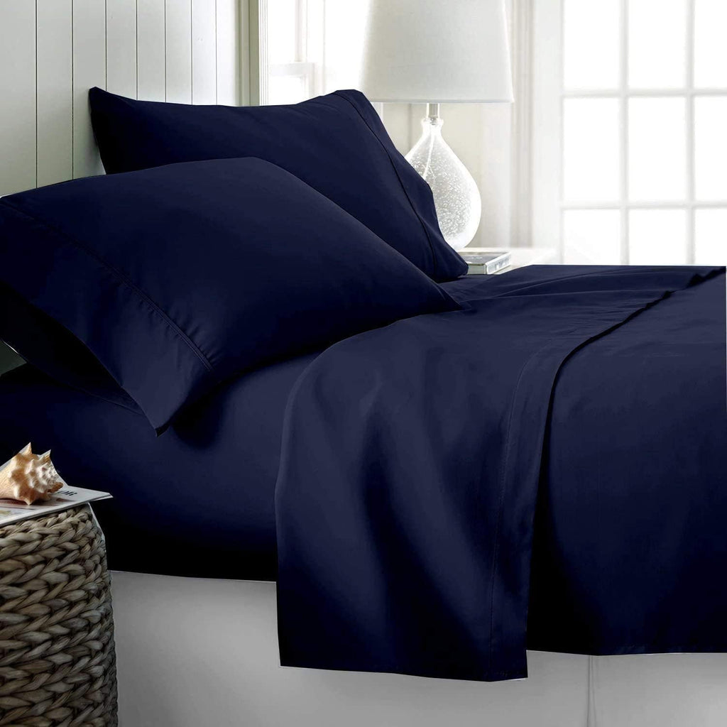 Ultra-Soft Luxury Bed Sheets Set - 800 Thread Count 100% Egyptian Cotton Sheets - 4 Piece Sheet Set Fits Mattress Upto 24 Inch D... - Cooling Hotel Quality Bedding Sheets and Pillowcases - Default Title