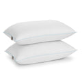 Ergonomic Memory Foam Classic Stripe Bed Pillows Standard / Queen Size Set Of 2, Enhanced Loft Plush Pillow for All Sleep Positions, 20" x ... - Orthopedic Shredded Foam Bed Pillow Set - Default Title
