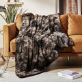 Reversible Sherpa Faux Rabbit Fur Throw Blanket- 50x60 inches, Soft Fluffy Cozy Warm Fuzzy Machine Washable, Durable Blanket for Couch ... - Lightweight Plush Warm Blanket for All Seasons - Default Title