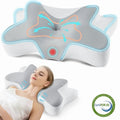 Decorative Plump Cervical Pillow for Sleeping Memory Foam Neck Pain Relief Contour Orthopedic Ergonomic Pillows for Women Side Sleeper... - Orthopedic Shredded Foam Bed Pillow Set - Default Title