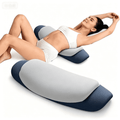 Ergonomic Memory Foam Lumbar Support Pillow for Bed, Memory Foam Ergonomic Lower Back Support Waist Pillow for Side Back and Stomach Sleepe... - Orthopedic Shredded Foam Bed Pillow Set - Default Title