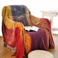 Lightweight Warm 75x60 Inch Machine Wash Boho Tribal Throws Blankets Colorful Bohemian Hippie Chenille Throw Covers Couch Furniture So... - Lightweight Plush Warm Blanket for All Seasons - Default Title