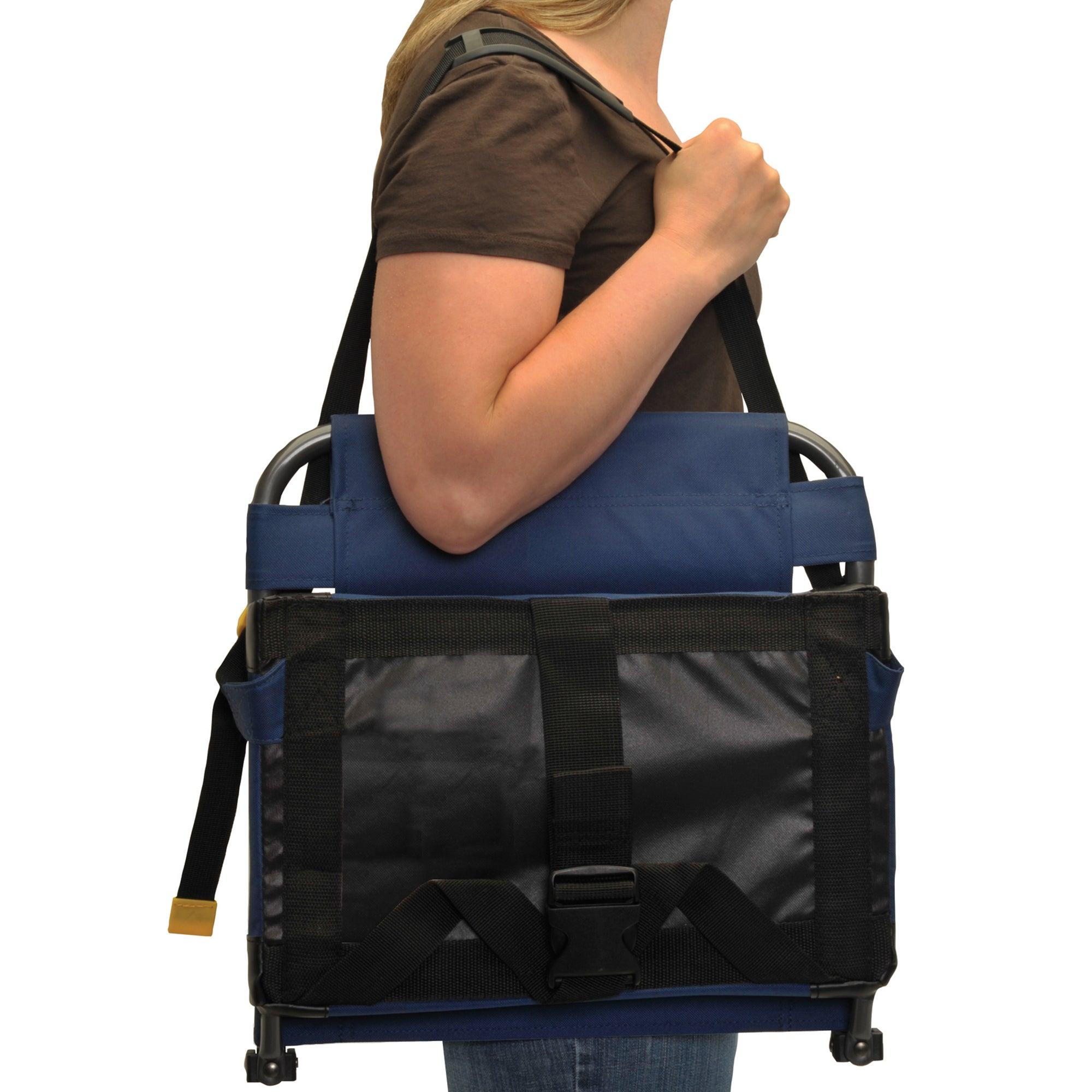Compact Cushion BleacherBack - Choice 696 - Bleacher-Friendly Stadium Chair with Back Support Detail