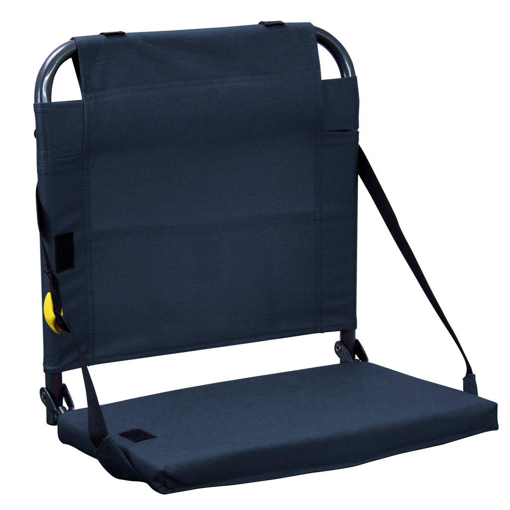 Compact Cushion BleacherBack - Choice 696 - Bleacher-Friendly Stadium Chair with Back Support - Navy