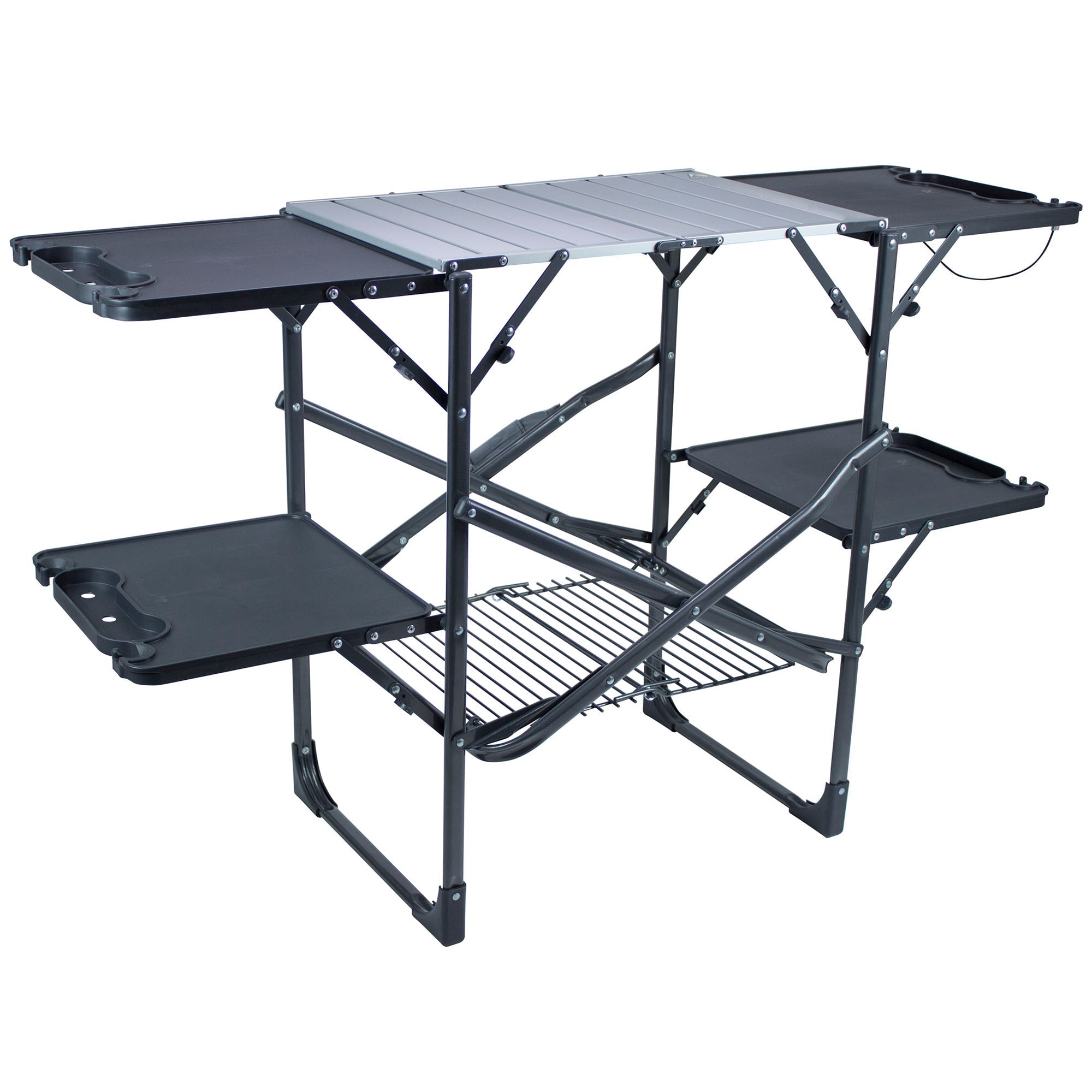 Portable Culinary Slim-Fold Cook Station - Choice 575 - Heat-Resistant Over-Fire Grill Rack for Camping - Default Title