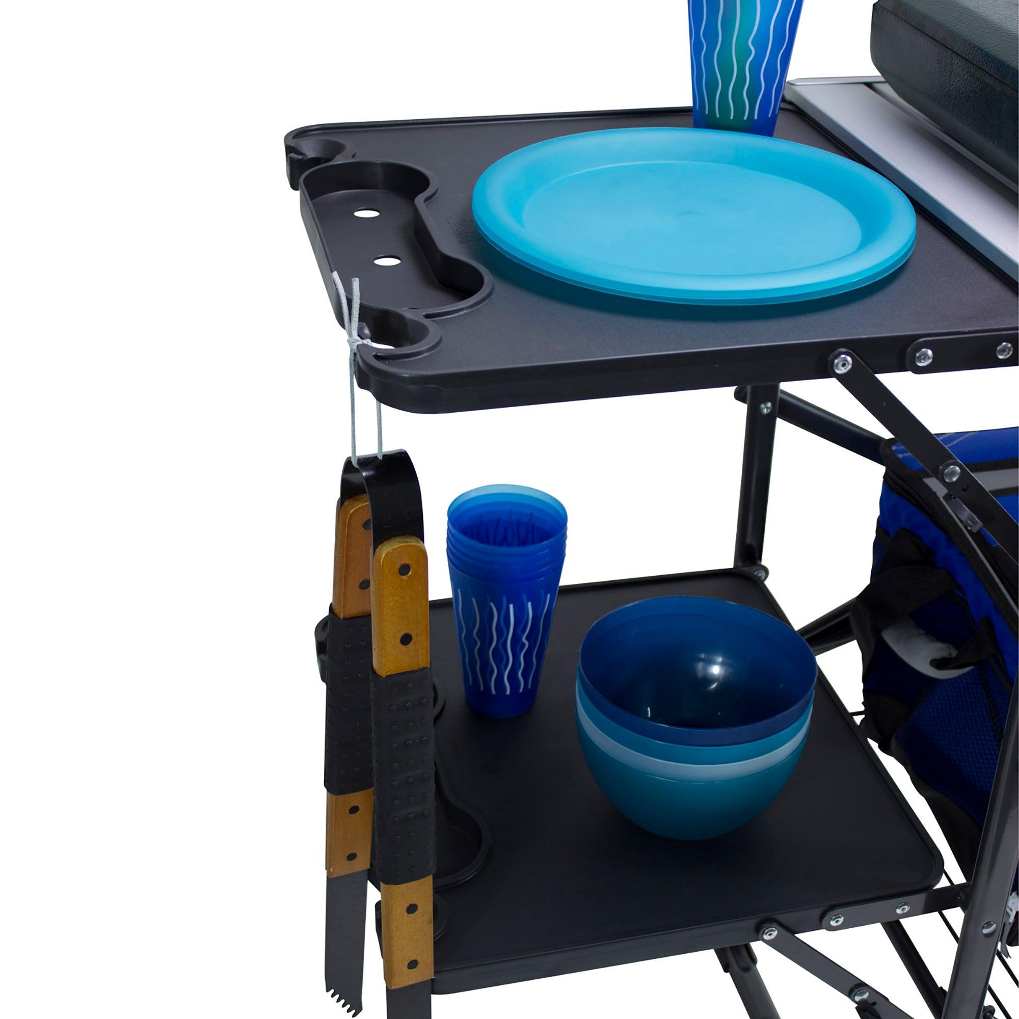 Heat-Resistant Tool Master Cook Station - Choice 171 - Portable Compact BBQ Grilling Tool Set Detail