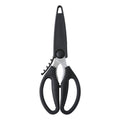 Multi-Functional Stainless Steel Multi-Purpose 8.6in Kitchen Shears - Premium Stainless Steel Garlic Presser & Peeler - Default Title
