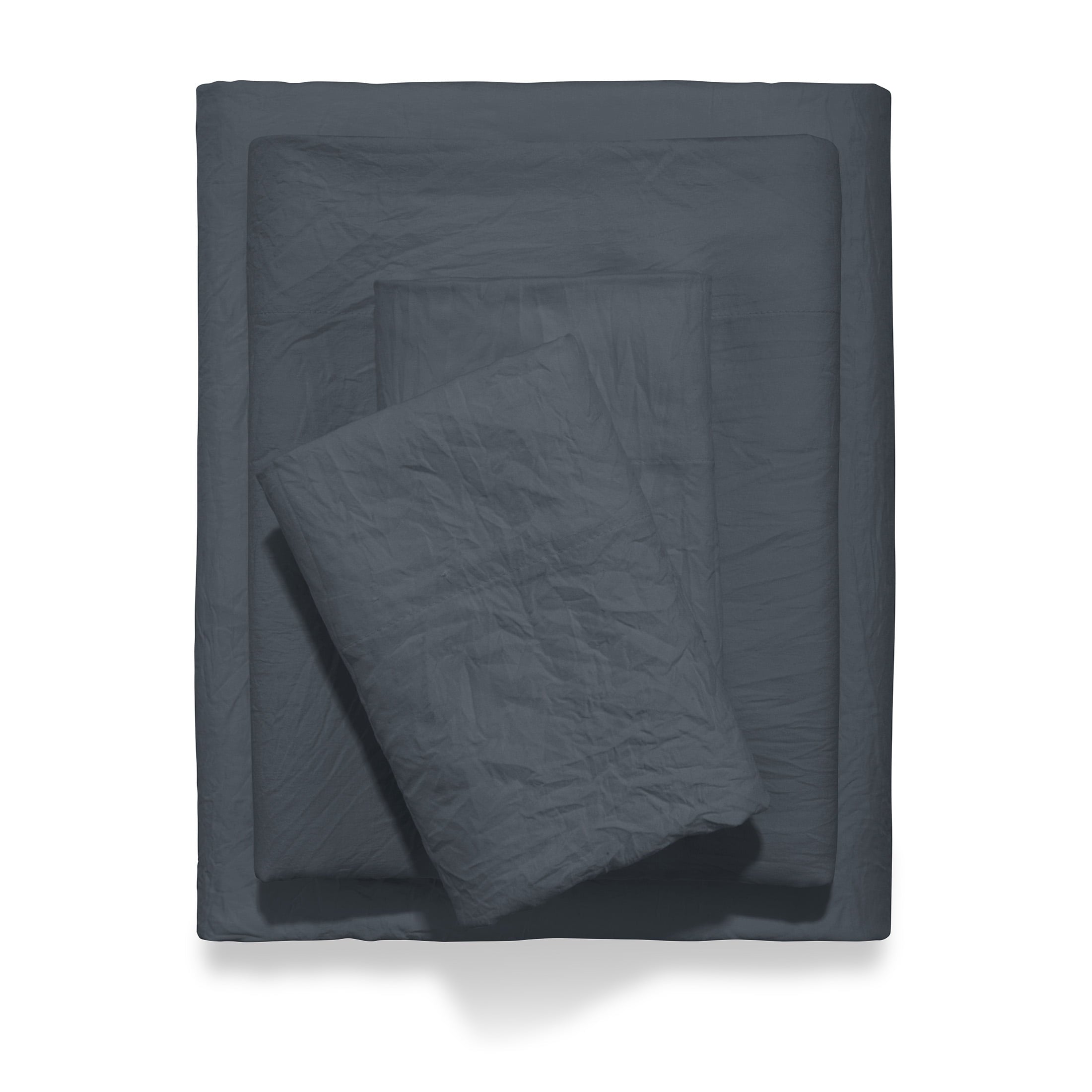 Premium Egyptian Cotton Microfiber Bed Sheet Set, Grey Stone, Full, 4 Pieces - Cooling Hotel Quality Bedding Sheets and Pillowcases - Default Title