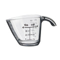 Time-Saving 1/4C Plastic Mini Measuring Cup, Black/Transparent - Multi-Functional Manual Food Chopper & Slicer - Default Title