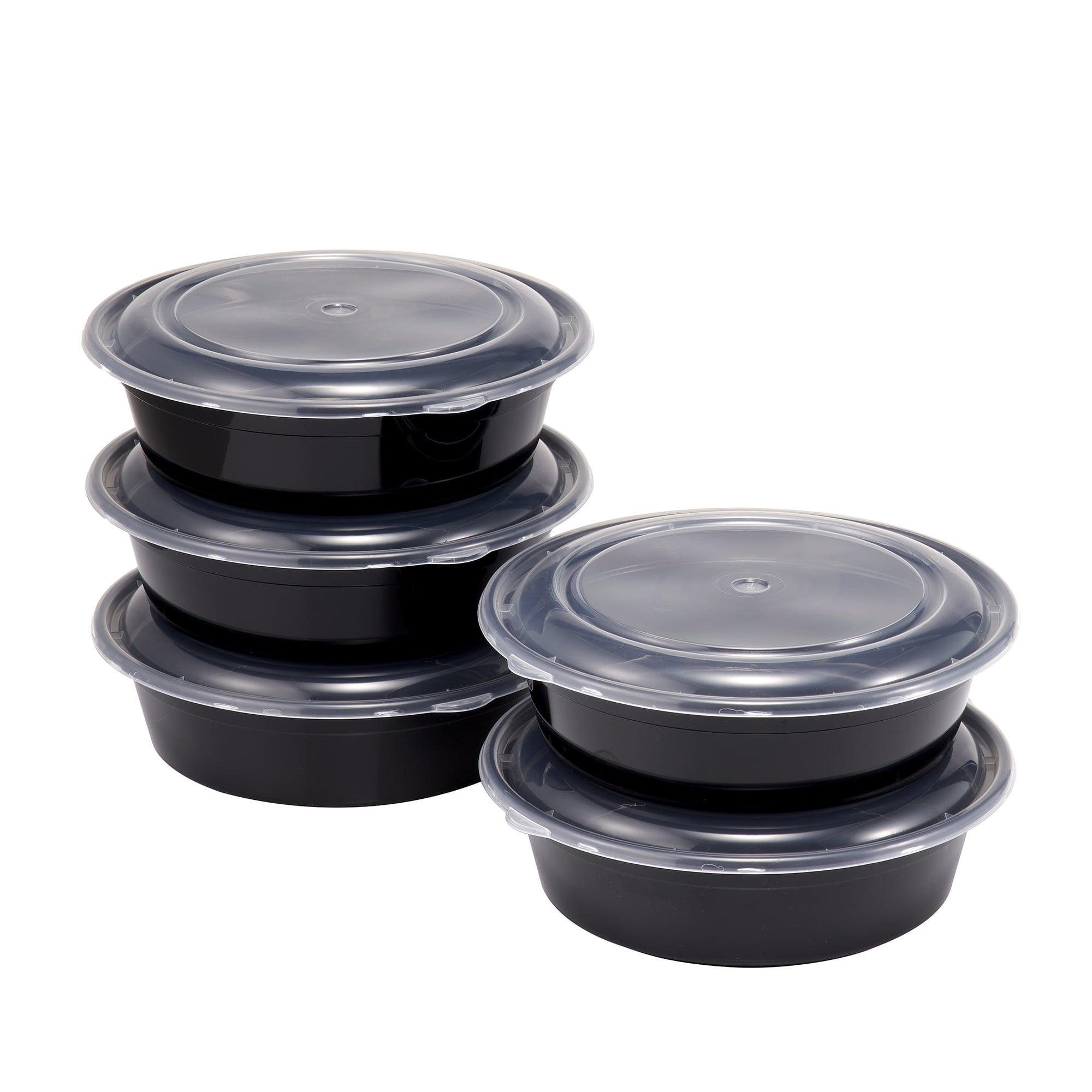 Fun Food Fidget 5-Pack Round Meal Prep Containers with Lids, 1L, BPA-Free, Microwave & Dishwasher Safe, Ideal Use for Meal ... - Fun Food Fidget Cookie Squishable Toy - Default Title