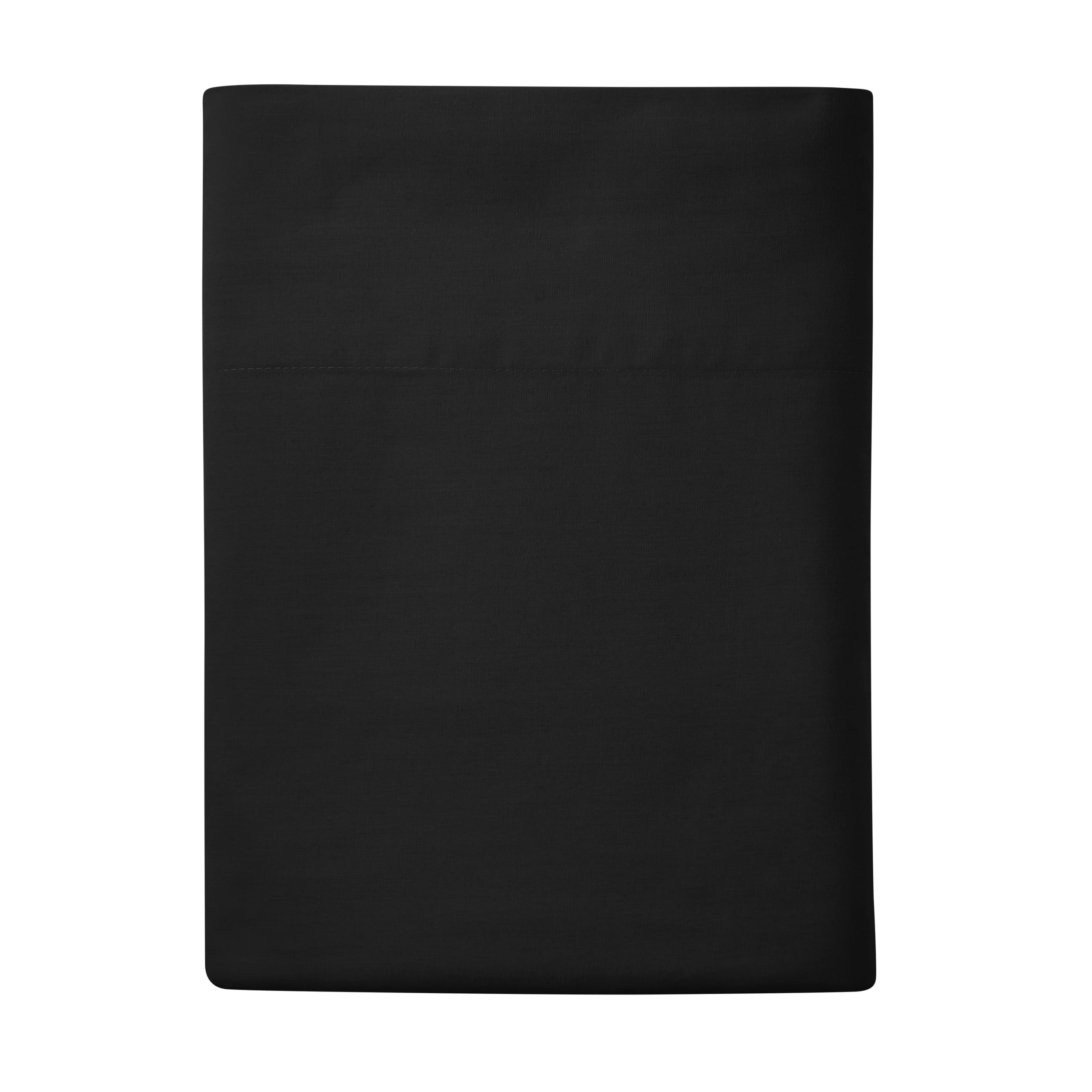 Premium Egyptian Cotton Easy Care Solid Rich-Black CVC Cotton Blend Fitted Sheet, Full - Breathable Egyptian Cotton Flat & Fitted Sheets - Default Title