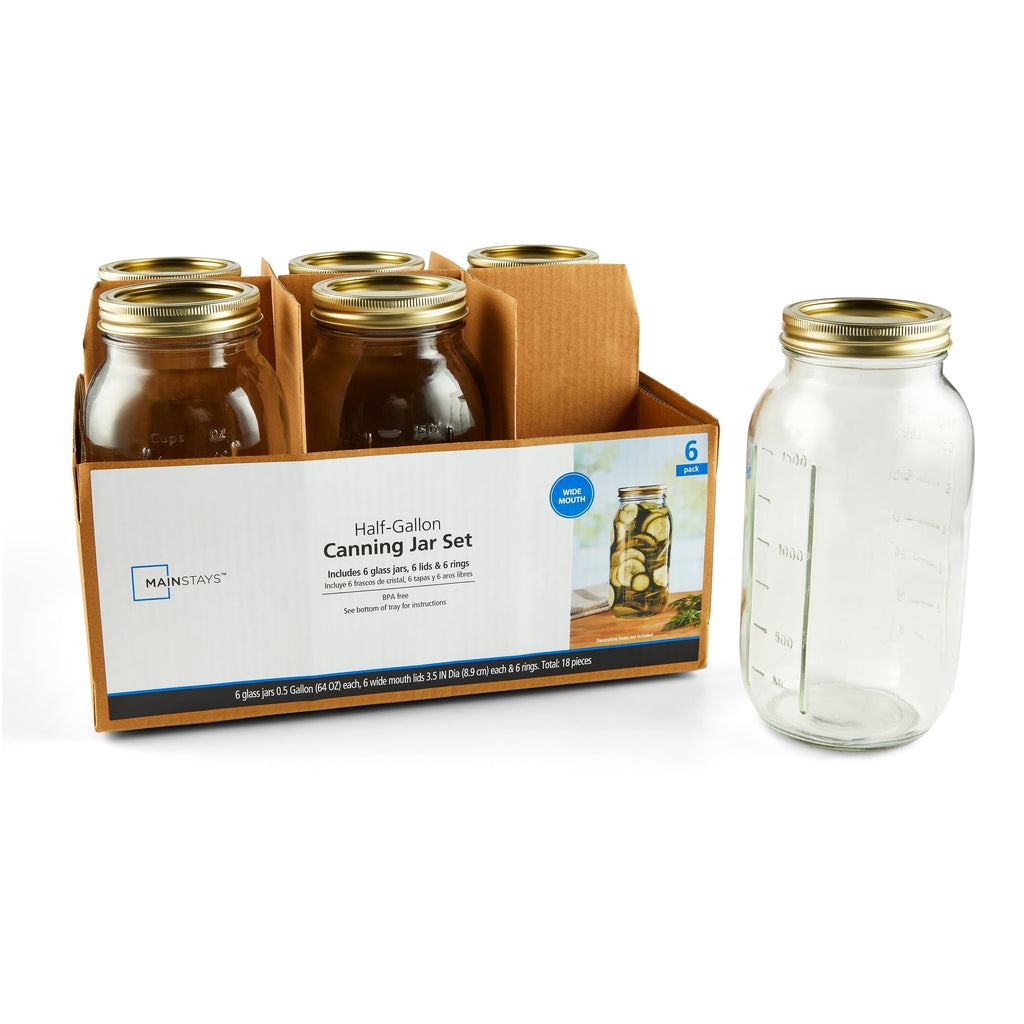 Deliciously Squishy 64 oz Mason Jars, Wide Mouth Half Gallon Canning Jars with Lids and Rings, 6-Pack Extra Large Glass Jars for Home Can... - Squishy Dohnut Sweet Treat Shaped Stress Toy - Default Title