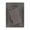 Breathable Luxury Cotton Rich Extra Soft Jersey Bed Sheet Set, Queen, Charcoal, 4 Pieces - Premium Ultra-Soft Pillowcase Pair for Sleeping - Default Title