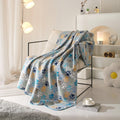 Cozy Fleece Cozy Fleece Throw Blanket, Gray Paw 50" x 60", All Ages - Lightweight Plush Warm Blanket for All Seasons - Default Title