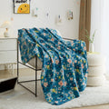 Cozy Fleece Cozy Fleece Throw Blanket Delightful Floral 50" x 60", All Ages - Super Soft Reversible Sherpa Flannel Blanket - Default Title