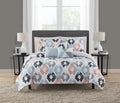 Fluffy Down Alternative Reversible Marble Diamond 8-Piece Bed in a Bag Bedding Set, Twin/Twin XL - Hypoallergenic Ultra-Fluffy Quilt for Winter - Default Title