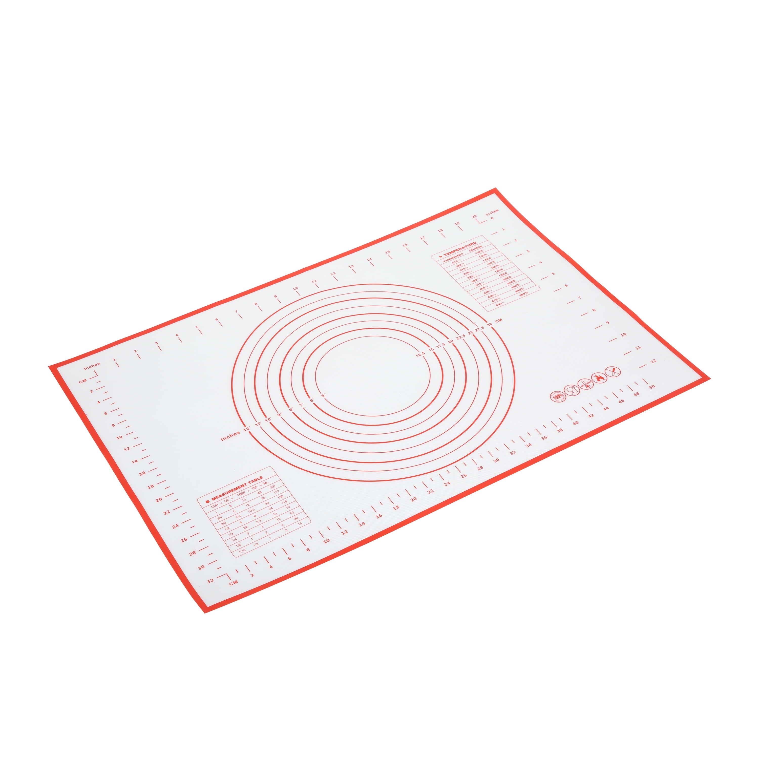 Multi-Functional Reusable Silicone 24"x 18" Pastry Mat with Measurements - Multi-Functional Manual Food Chopper & Slicer - Default Title