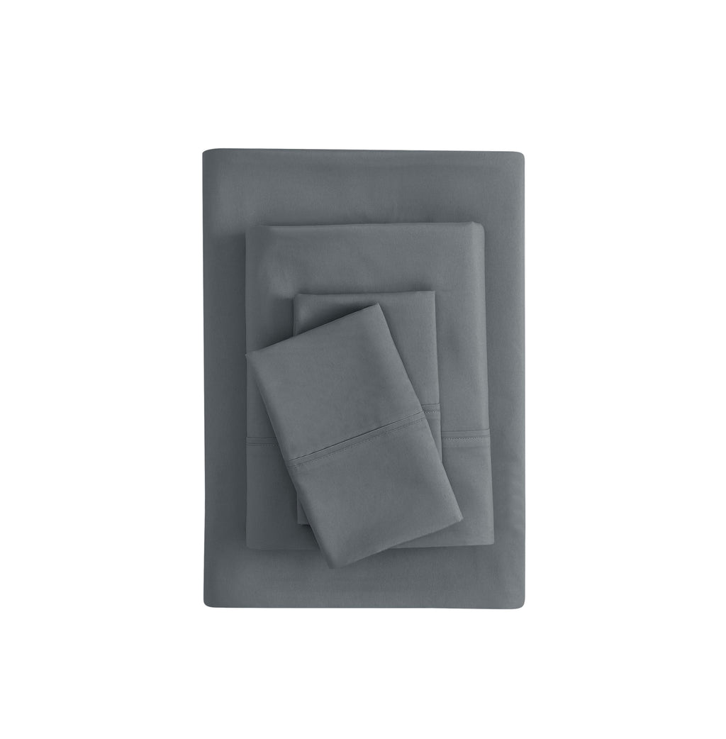 Premium Egyptian Cotton Super Soft Brushed Microfiber Bed Sheet Set, Soothing Gray, Queen, 4 Piece - Breathable Egyptian Cotton Flat & Fitted Sheets - Default Title