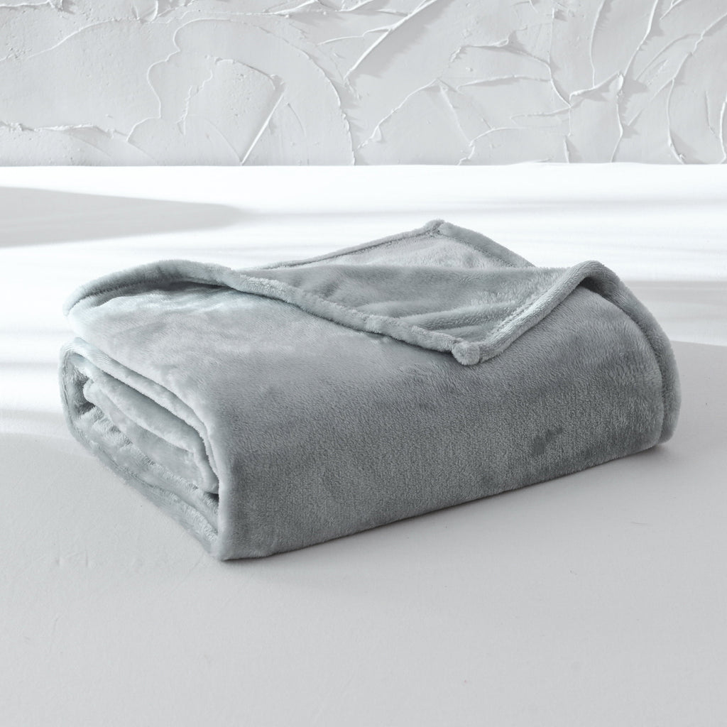 Decorative Knitted Super Soft Plush Blanket, Gray, Twin, Adult/Teen - Cozy Fleece Throw Blanket for Couch & Bed - Default Title