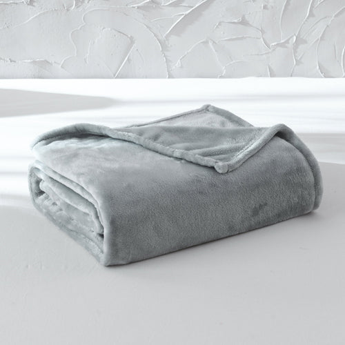 Decorative Knitted Super Soft Plush Blanket, Gray, Twin, Adult/Teen - Cozy Fleece Throw Blanket for Couch & Bed - Default Title