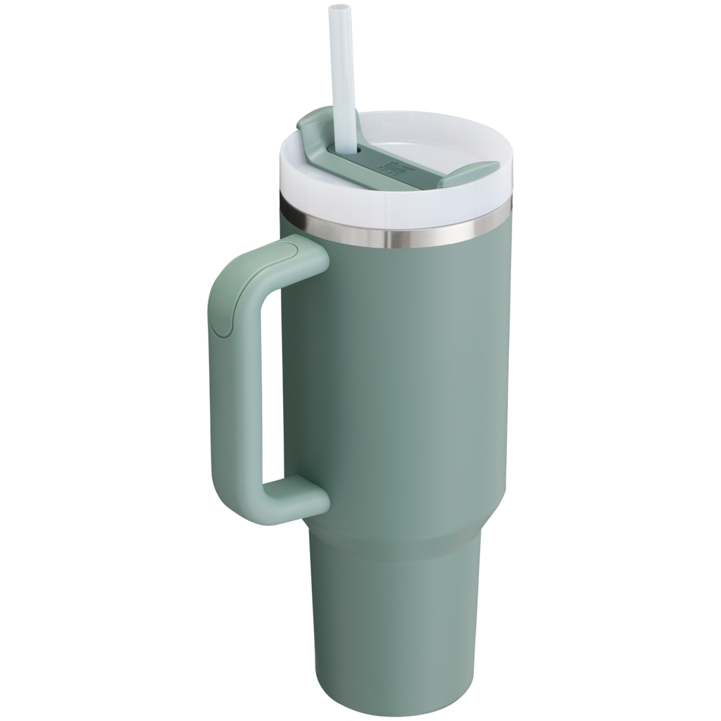 Splash-Resistant FlowState The Quencher H2.0 Flowstate Tumbler D050X - Double-Wall Vacuum Insulated Travel Tumbler with Straw Detail