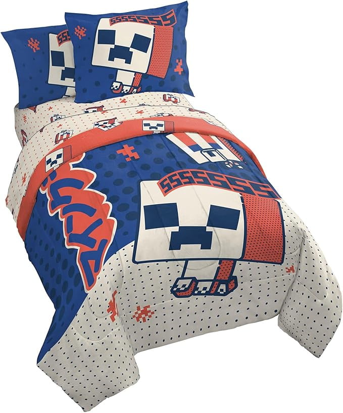 Heavyweight Warmth 7 Piece Full Size Comforter Set with Shams - Kids & Teens Gaming Bedding - Hypoallergenic Ultra-Fluffy Quilt for Winter - Default Title