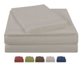 Cooling Sateen Luxury Silver Gray Microfiber bed Sheet Sets, 4-pieces, Twin size - Premium Ultra-Soft Pillowcase Pair for Sleeping - Default Title