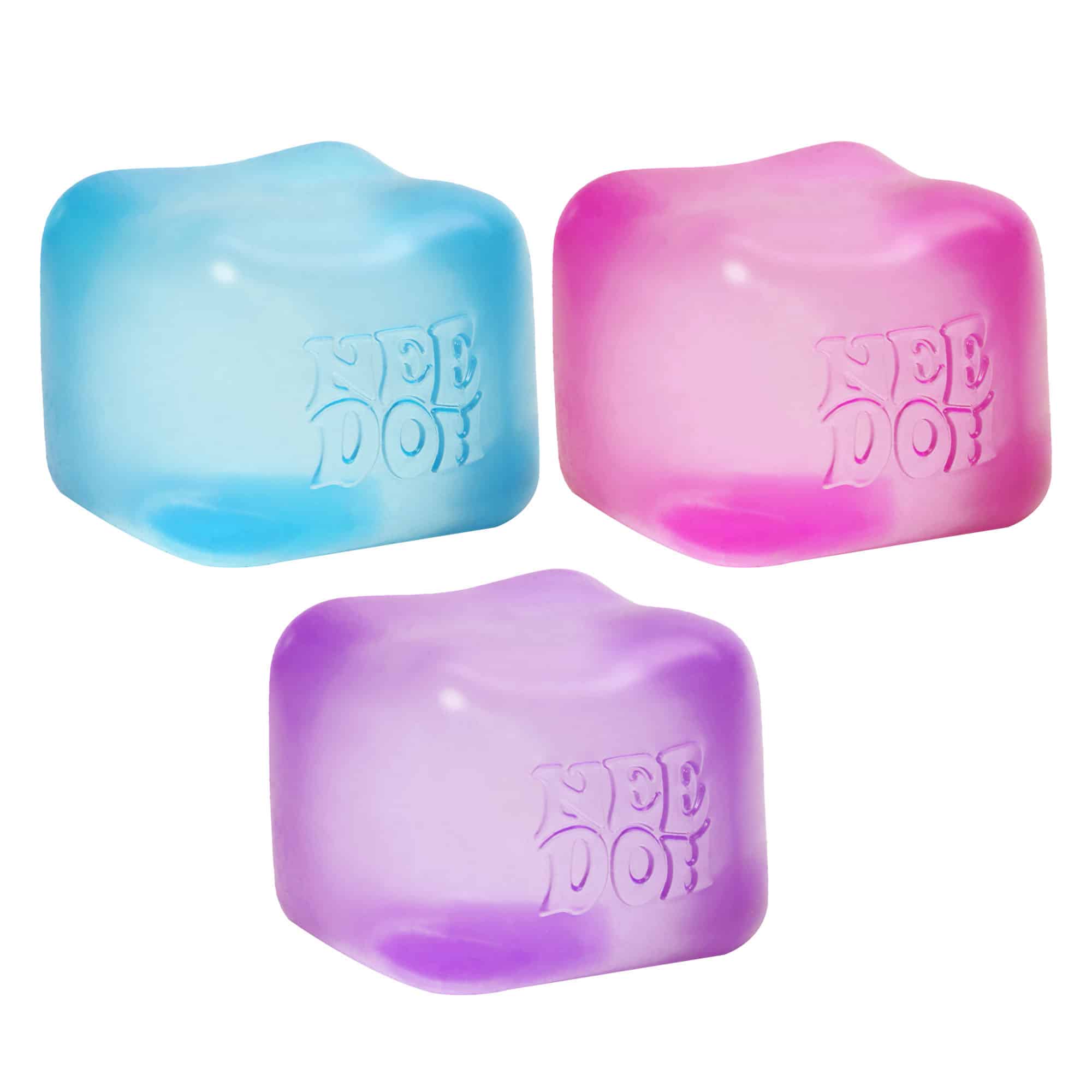 Squishable Nice Cube NeeDoh Nice Cube | Series Elm Bridge - Nice Cubes Clear Satisfying Crunch Stress Toy Detail