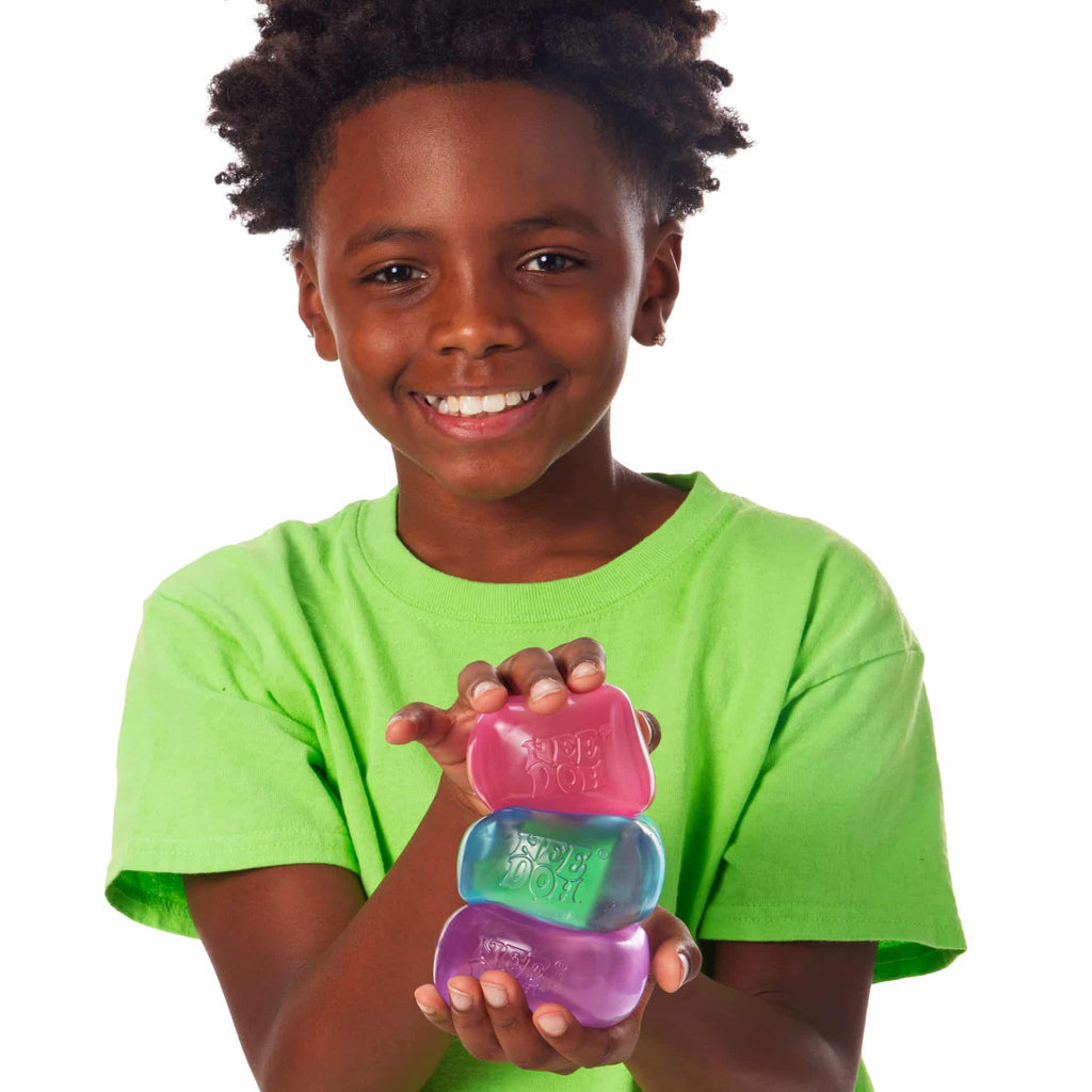 Squishable Nice Cube NeeDoh Nice Cube | Series Elm Bridge - Nice Cubes Clear Satisfying Crunch Stress Toy Detail