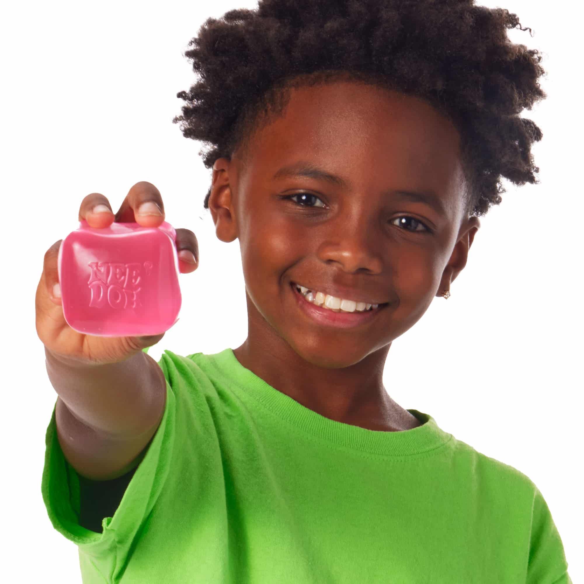 Squishable Nice Cube NeeDoh Nice Cube | Series Elm Bridge - Nice Cubes Clear Satisfying Crunch Stress Toy Detail