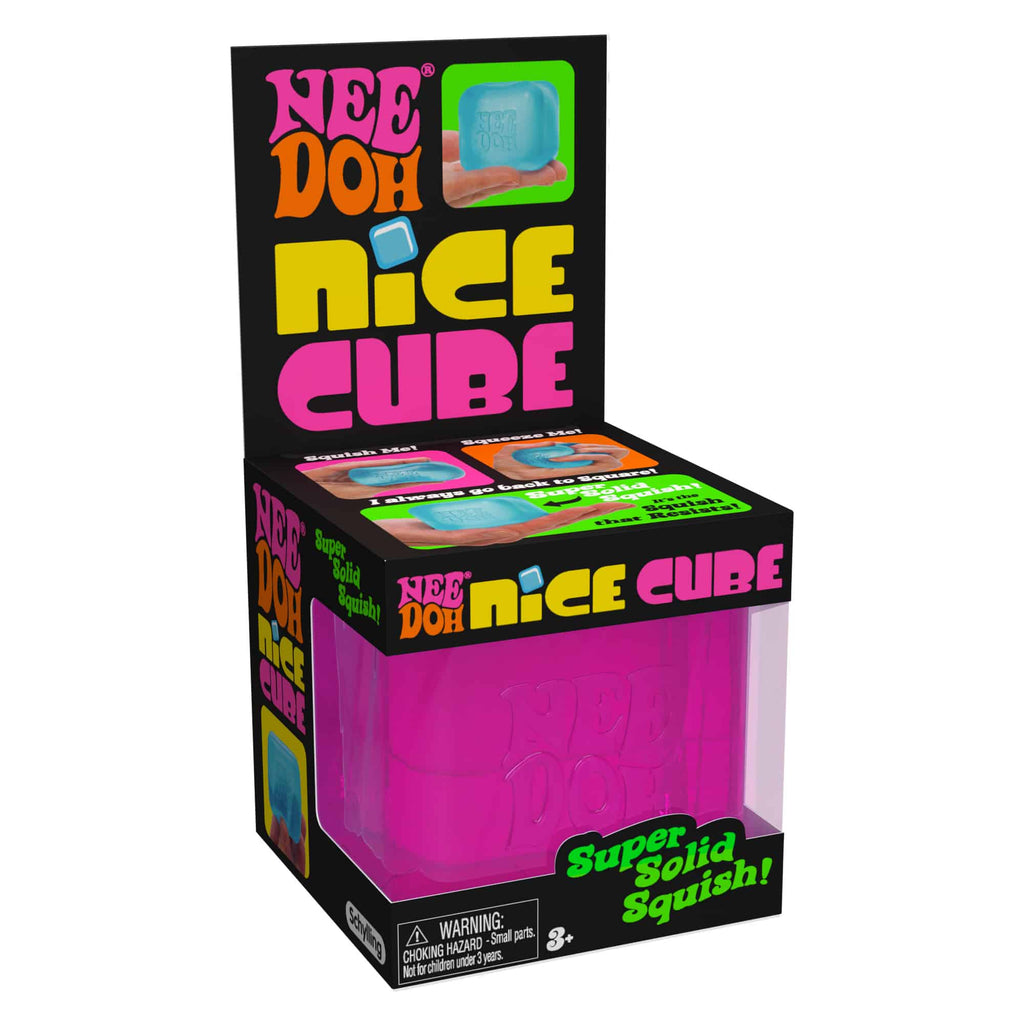 Squishable Nice Cube NeeDoh Nice Cube | Series Elm Bridge - Nice Cubes Clear Satisfying Crunch Stress Toy Detail