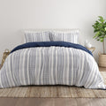 Luxurious Quilted 2-Piece Navy Farmhouse Dreams ReversiblePrint Comforter Set, Twin/TwinXL - All-Season Down Alternative Comforter Insert - Default Title