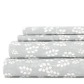 Wrinkle-Resistant 4 Piece Pattern Microfiber Bed Sheets Set, Gray Wheat, Full - Breathable Egyptian Cotton Flat & Fitted Sheets - Default Title
